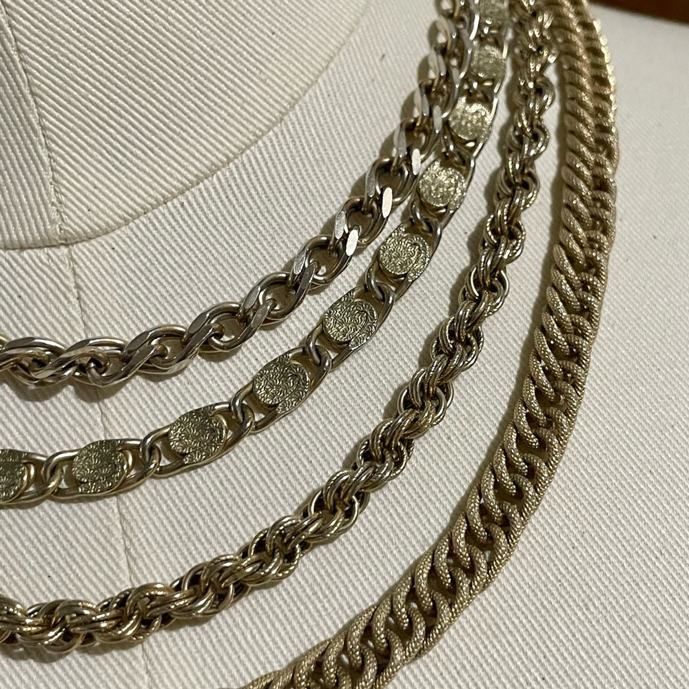 Vintage Accessocraft Multi Strand Necklace - Picture 2 of 9